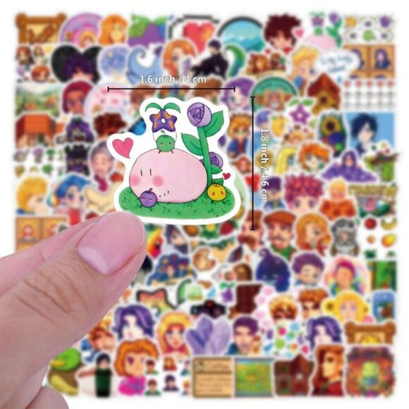 146pcs/Pack Cute Cartoon Aesthetic Stardew Valley Farm Game Stickers - Picture 3 of 8